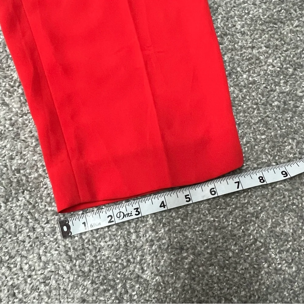 Boden Pants Womens 8R Orange Melina Tapered Leg Trouser Dress Pants Paperbag - Picture 3 of 8